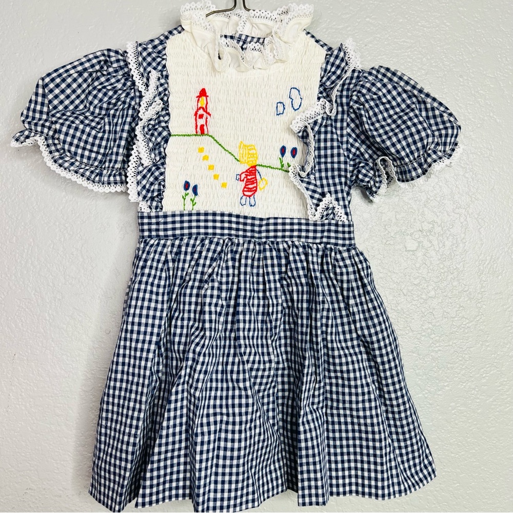 1980s Vintage Nana's Pet back to school Dress Size 4T